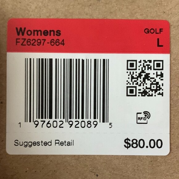 NIKE Women's Golf Polo Shirt in Peach Sz LARGE - Picture 5 of 5